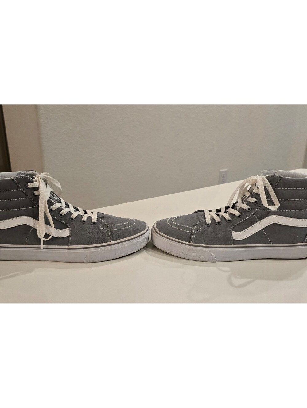 Vans Sk8-Hi Frost Gray High Top Sneakers Women’s 12 Men’s 10.5 - Picture 6 of 12